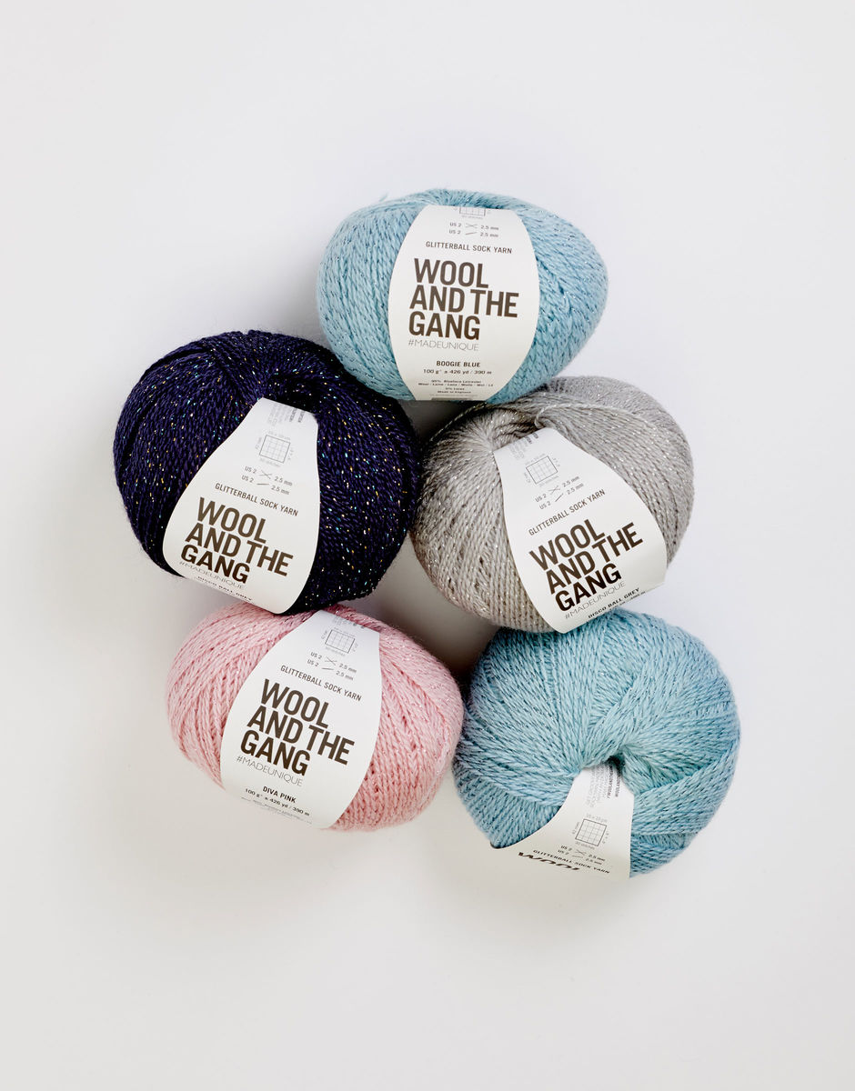 Glitterball Yarn Bundle - 5 balls