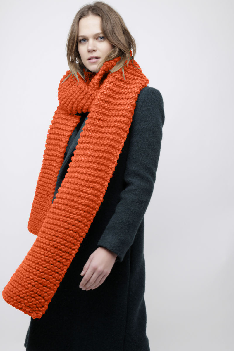 Midi Foxy Roxy Scarf Earthy Orange