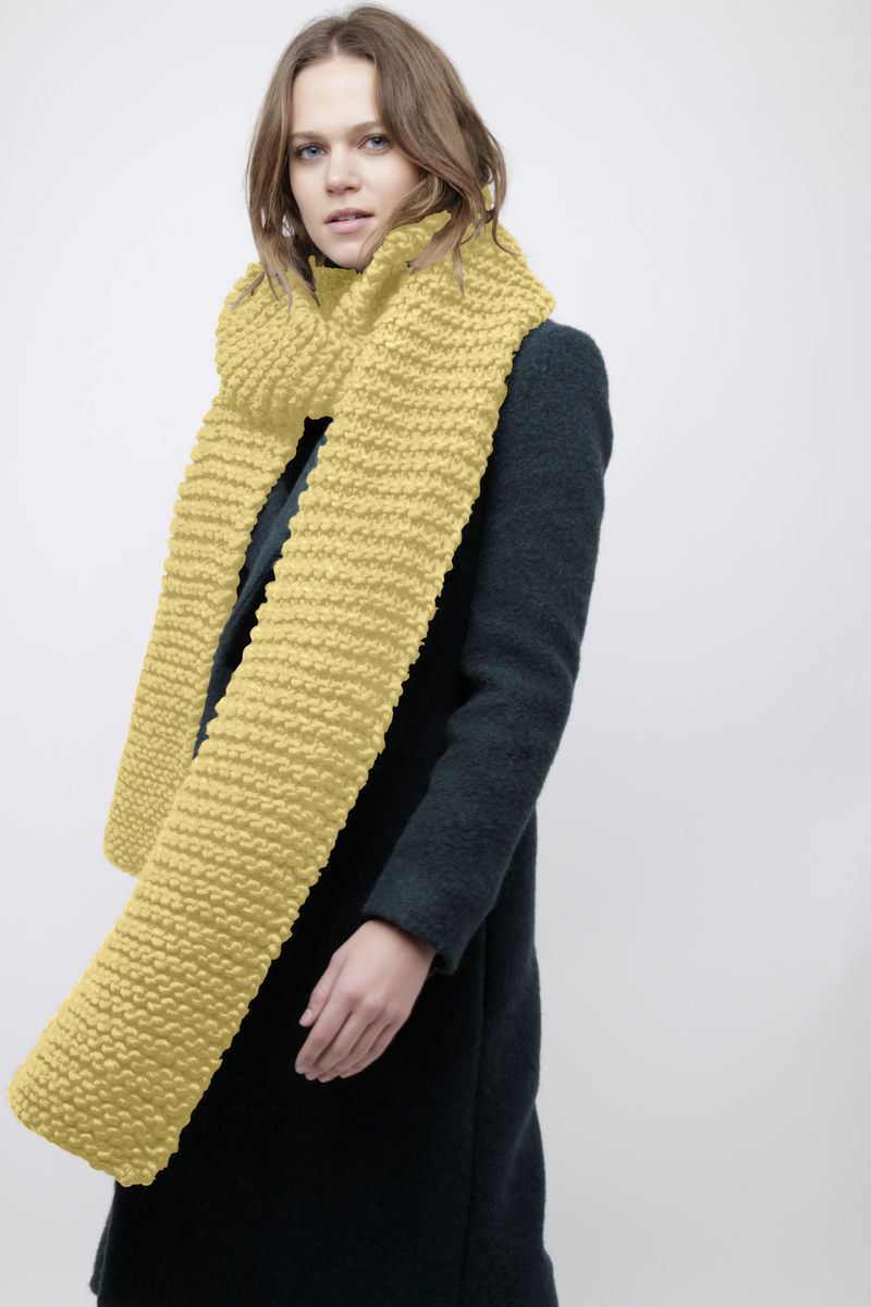 Midi Foxy Roxy Scarf Chalk Yellow