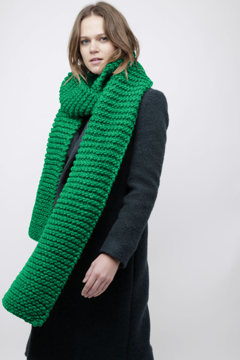 Midi Foxy Roxy Scarf Emerald Green