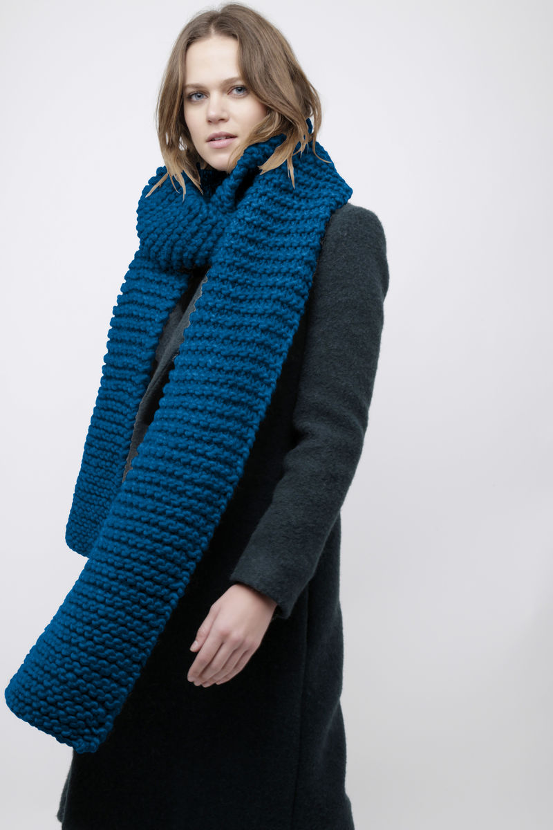 Midi Foxy Roxy Scarf Sherpa Blue