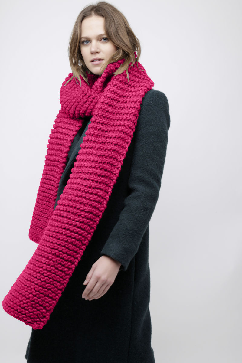 Midi Foxy Roxy Scarf Hot Punk Pink