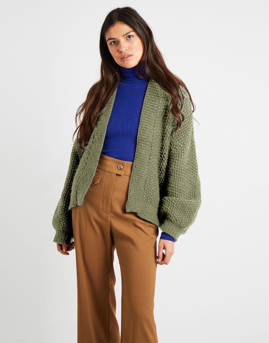 Grace Cardigan Eucalyptus Green