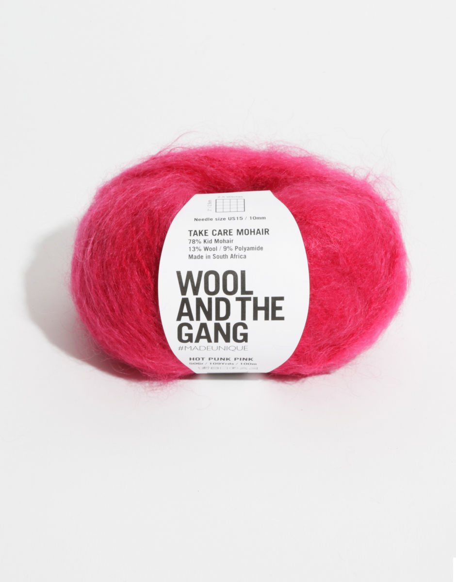 Take Care Mohair Hot Punk Pink