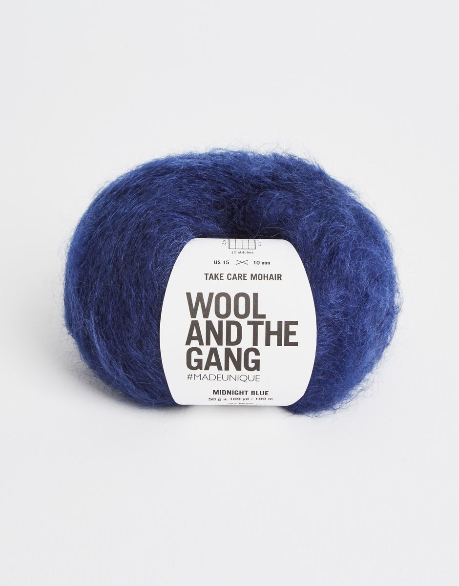 Take Care Mohair Midnight Blue