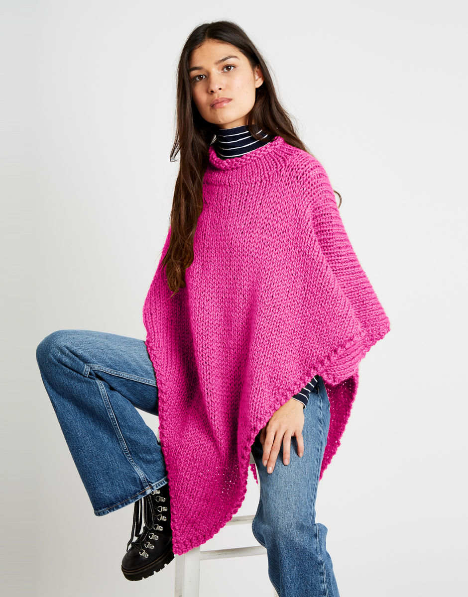 Poncho Gwyneth Bubblegum Pink