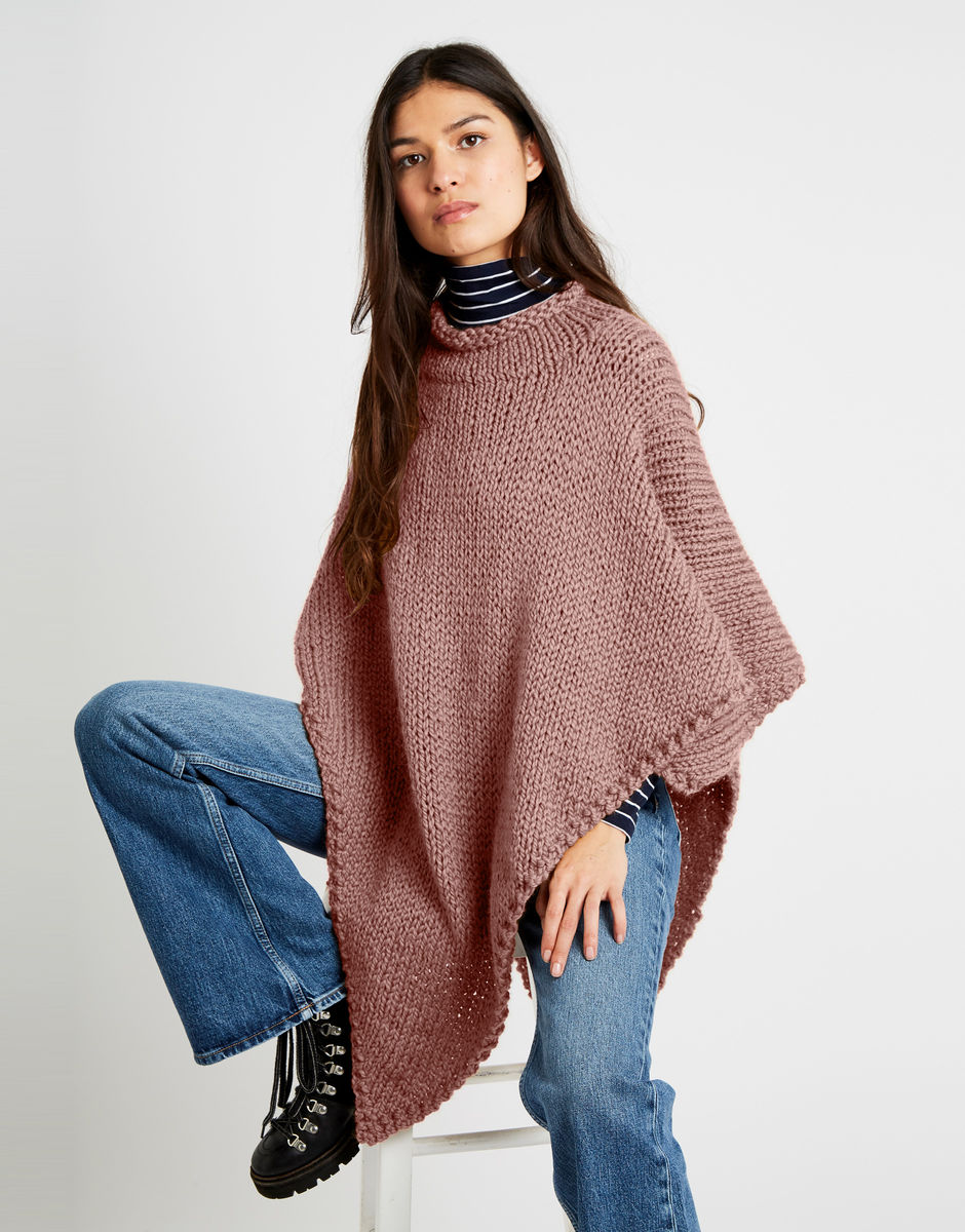 Poncho Gwyneth Cameo Rose