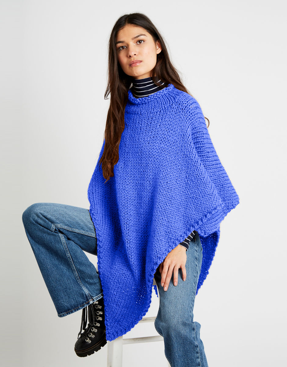 Poncho Gwyneth Cornflower Blue