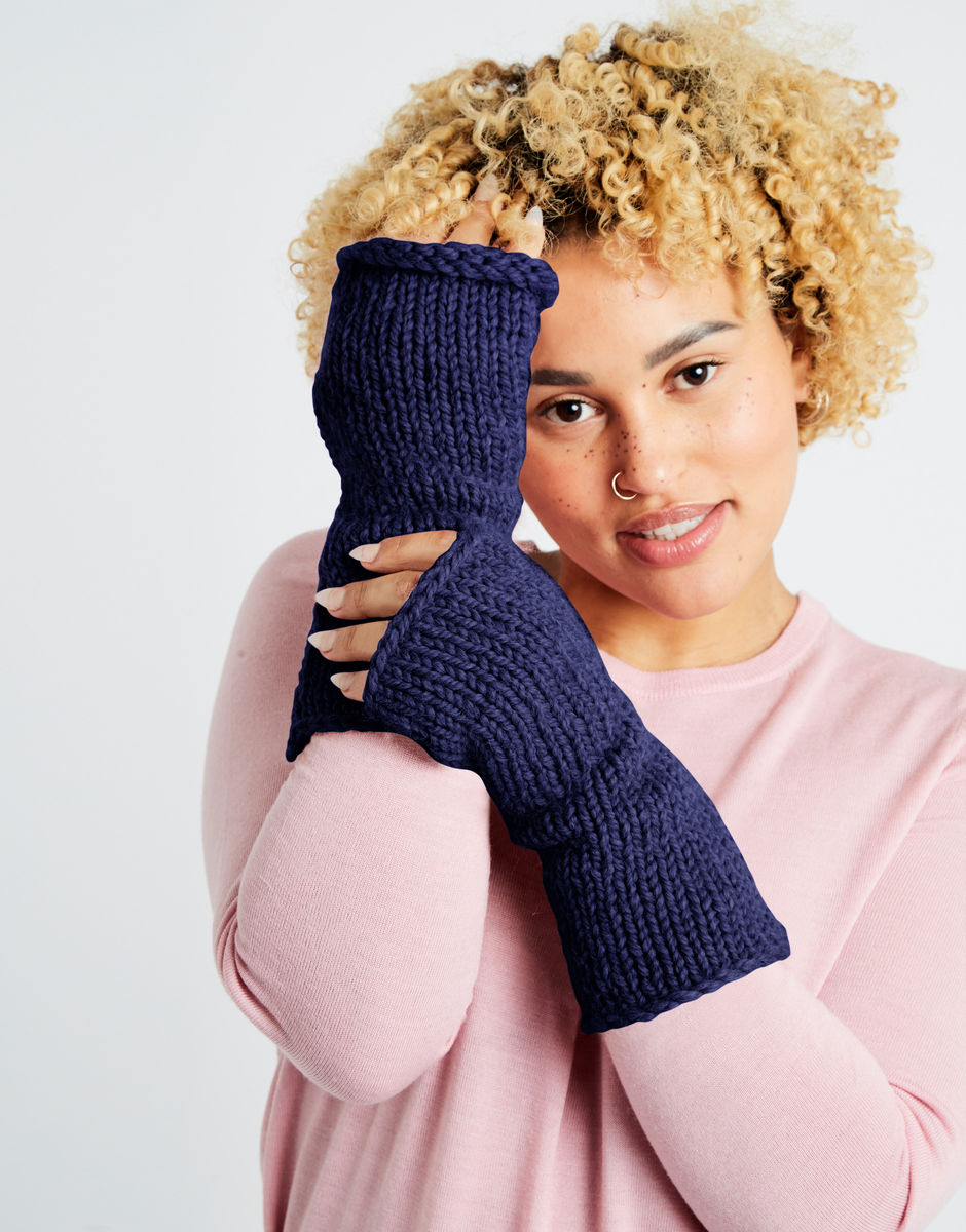 Kate Mittens Midnight Blue