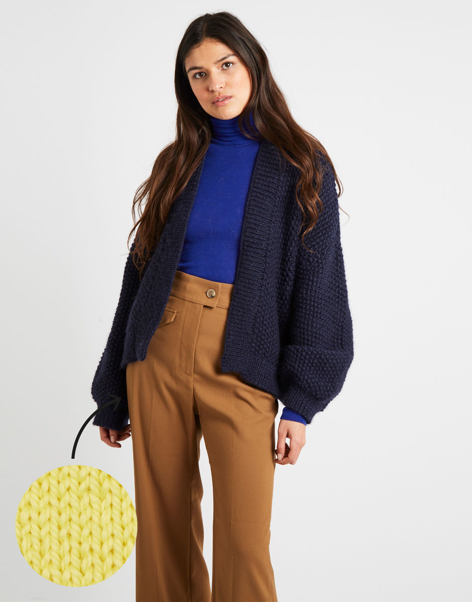 Grace Cardigan Chalk Yellow