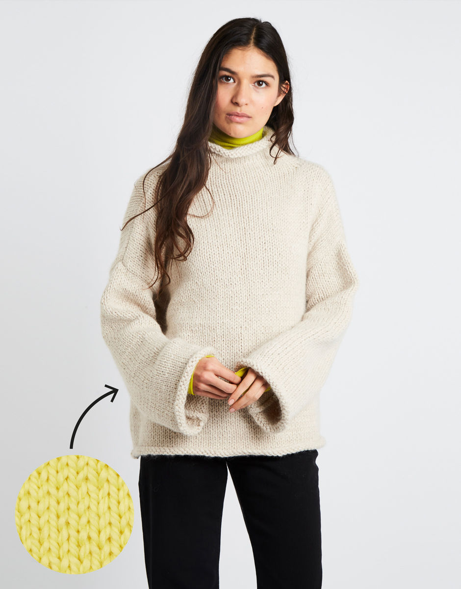 Audrey Sweater Chalk Yellow