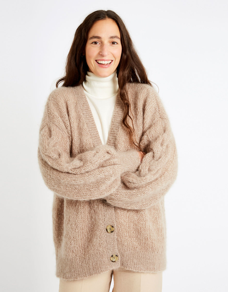 Miles Cardigan Lazy Latte