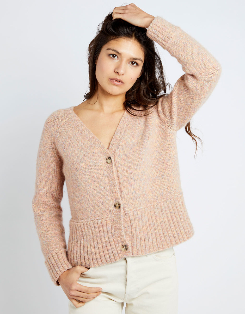 Happy Cardigan Mineral Pink