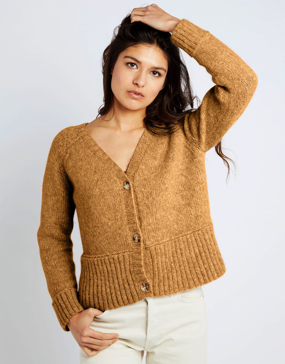 Happy Cardigan Brown Sugar