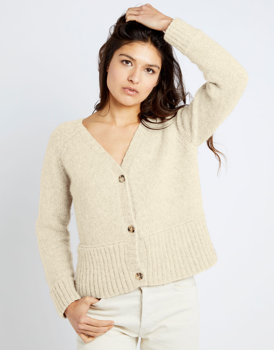Happy Cardigan Ivory White