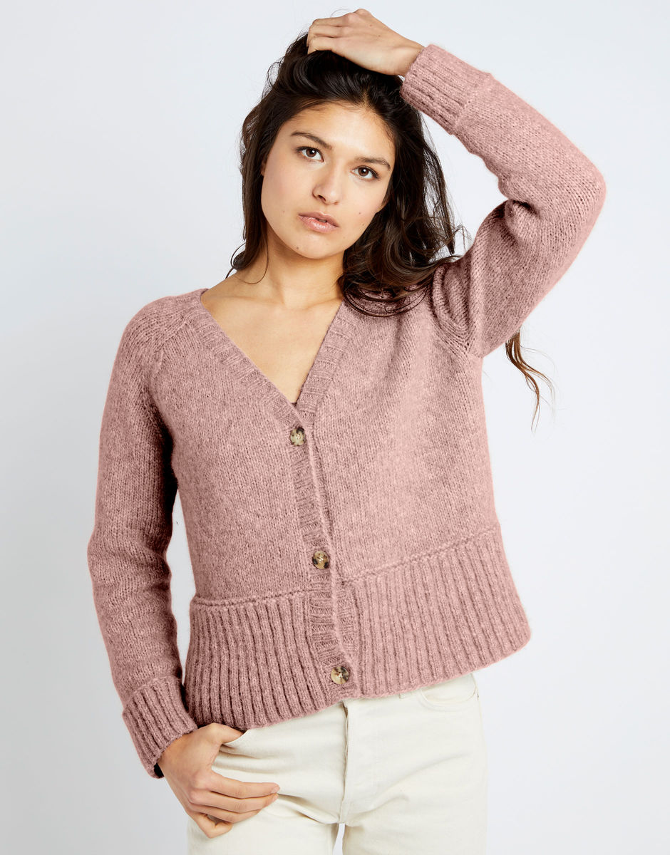 Happy Cardigan Mellow Mauve