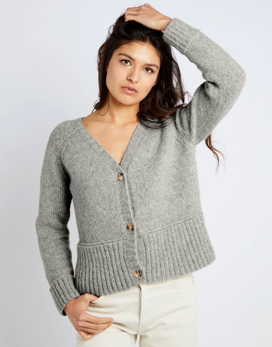 Happy Cardigan Rocky Grey