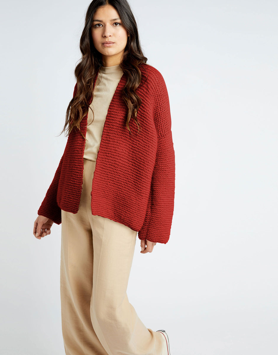 Gotta Feeling Cardigan Red Ochre