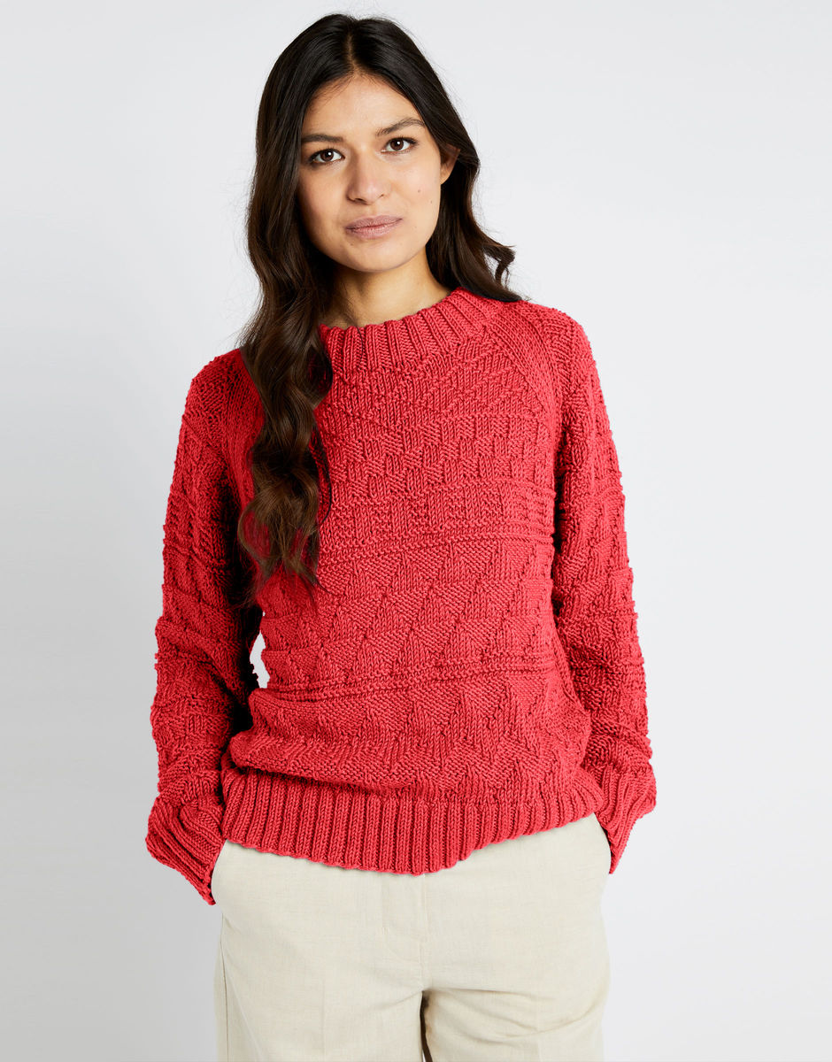 Sanches Sweater Lipstick Red