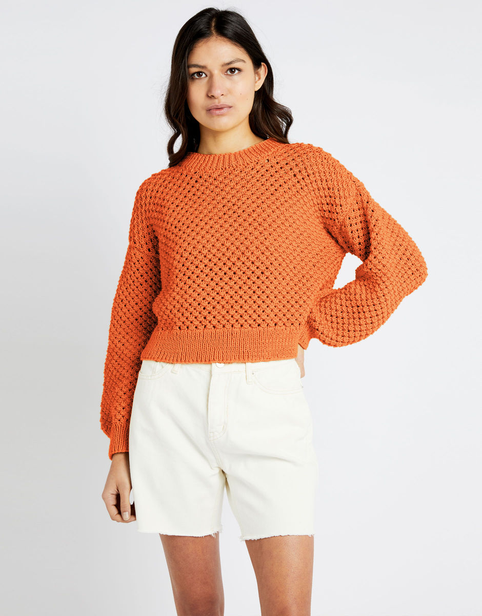 Saltwater Sweater Bazaar Orange