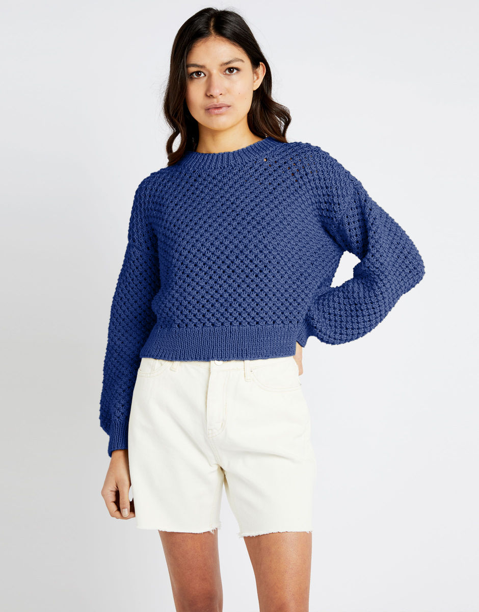 Saltwater Sweater Cobalt Blue