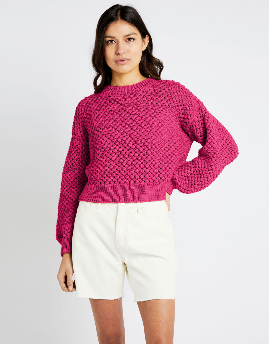 Saltwater Sweater Hot Pink