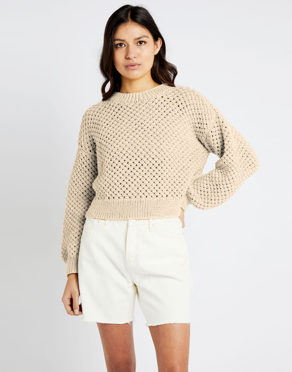 Saltwater Sweater Ivory White