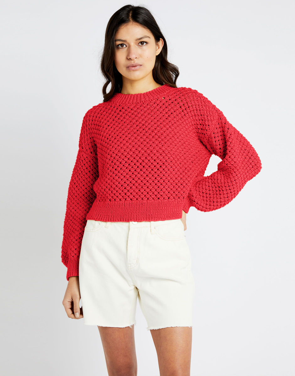 Saltwater Sweater Lipstick Red