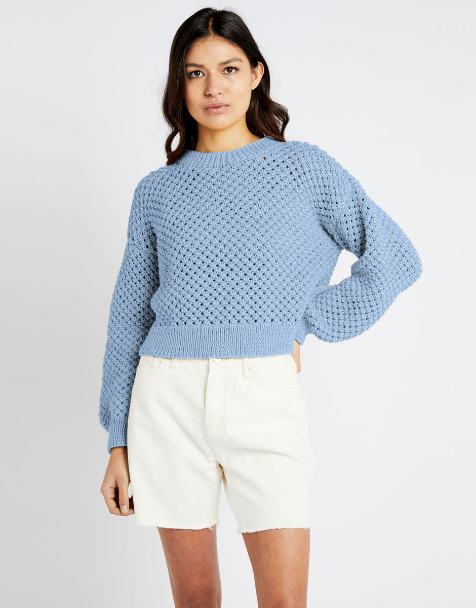 Saltwater Sweater Powder Blue