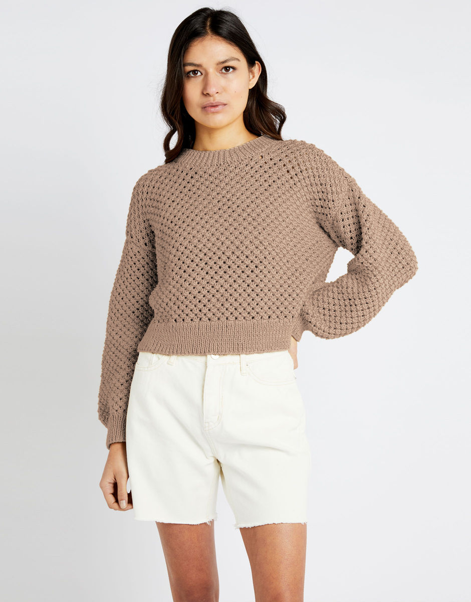Saltwater Sweater Timber Wolf