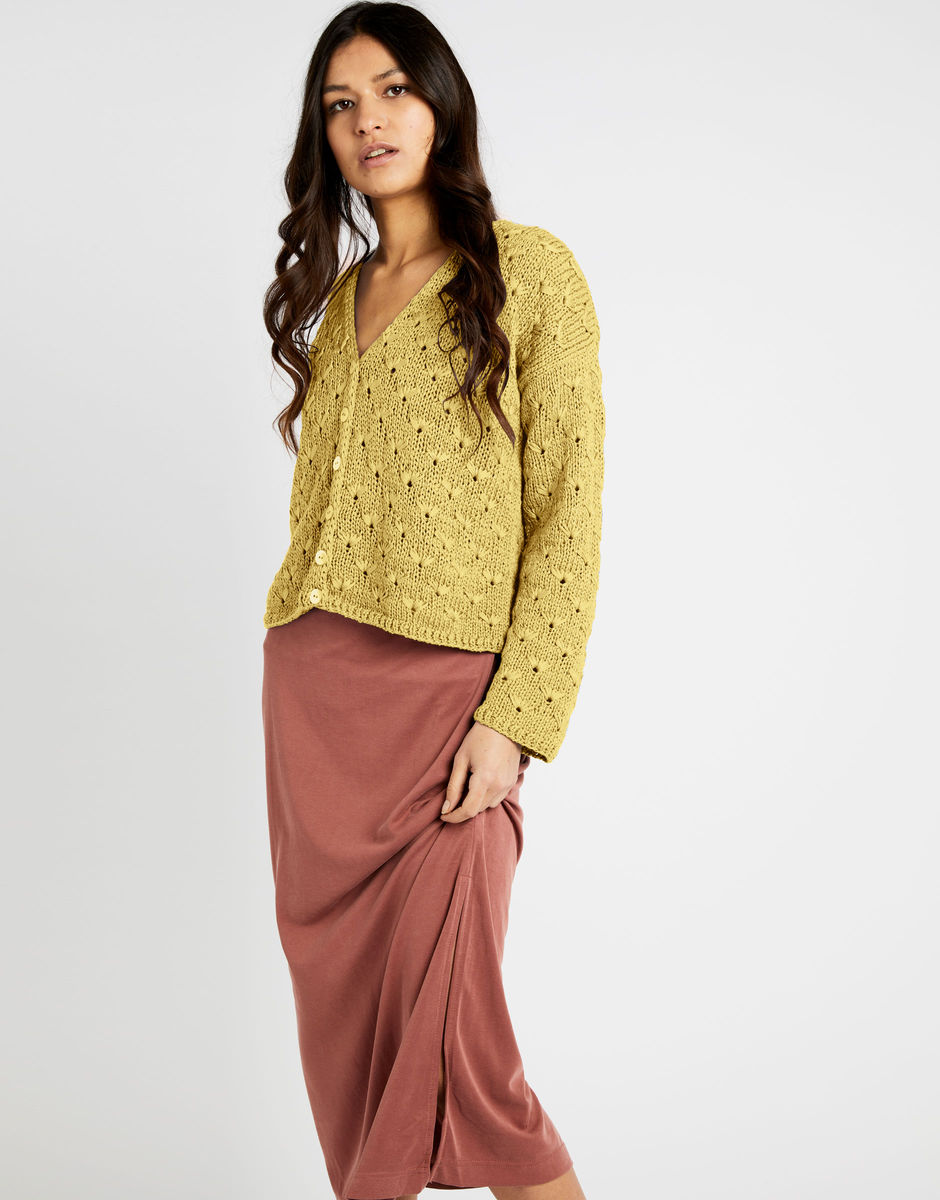 Moloko Cardigan Chalk Yellow