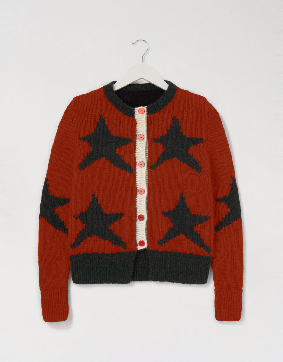 A Star Is Born Cardigan Red Ochre