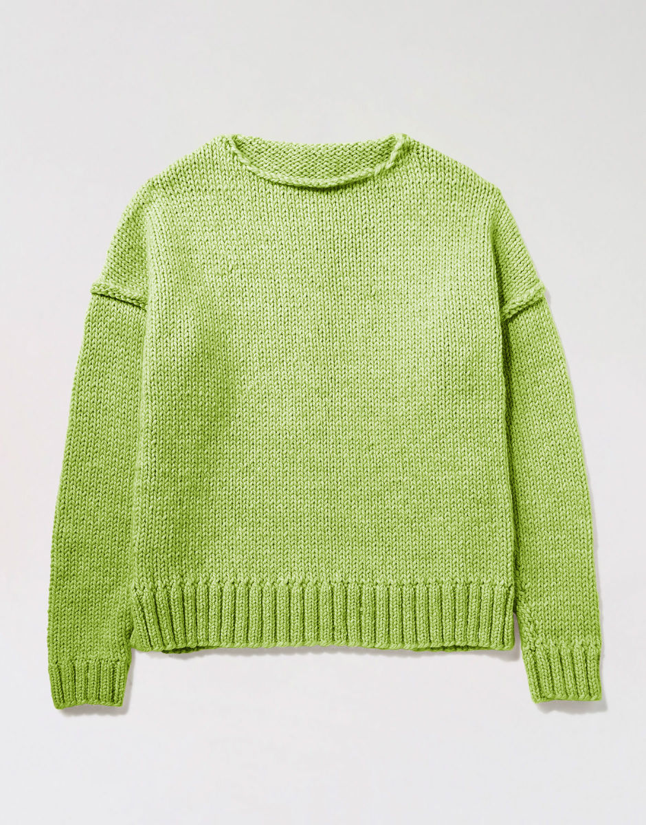 Boys Are Back Sweater Lime Sorbet