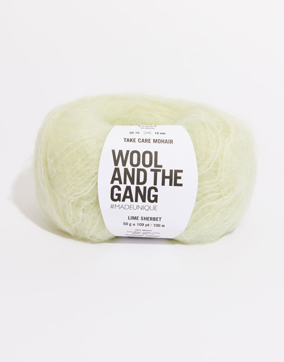 Take Care Mohair Lime Sherbet