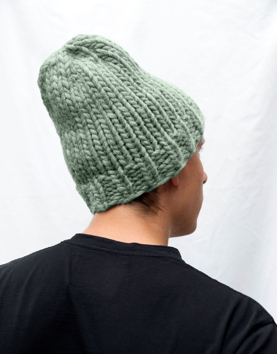 Hygge Mütze Eucalyptus Green
