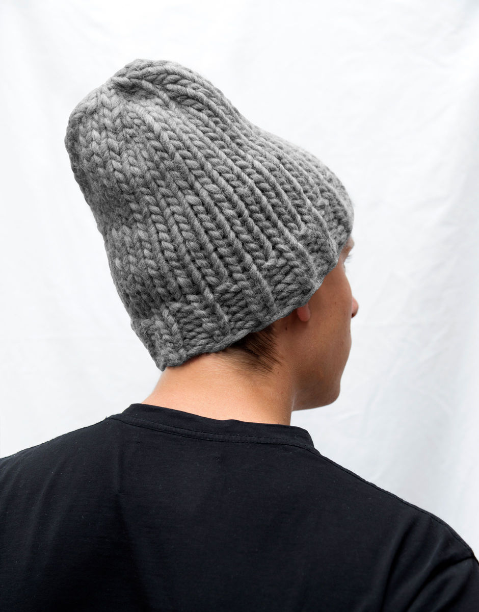 Hygge Mütze Tweed Grey