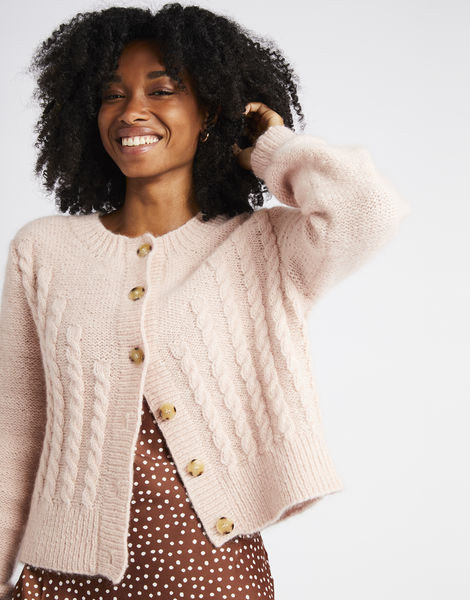 Lille Cardigan Cameo Rose