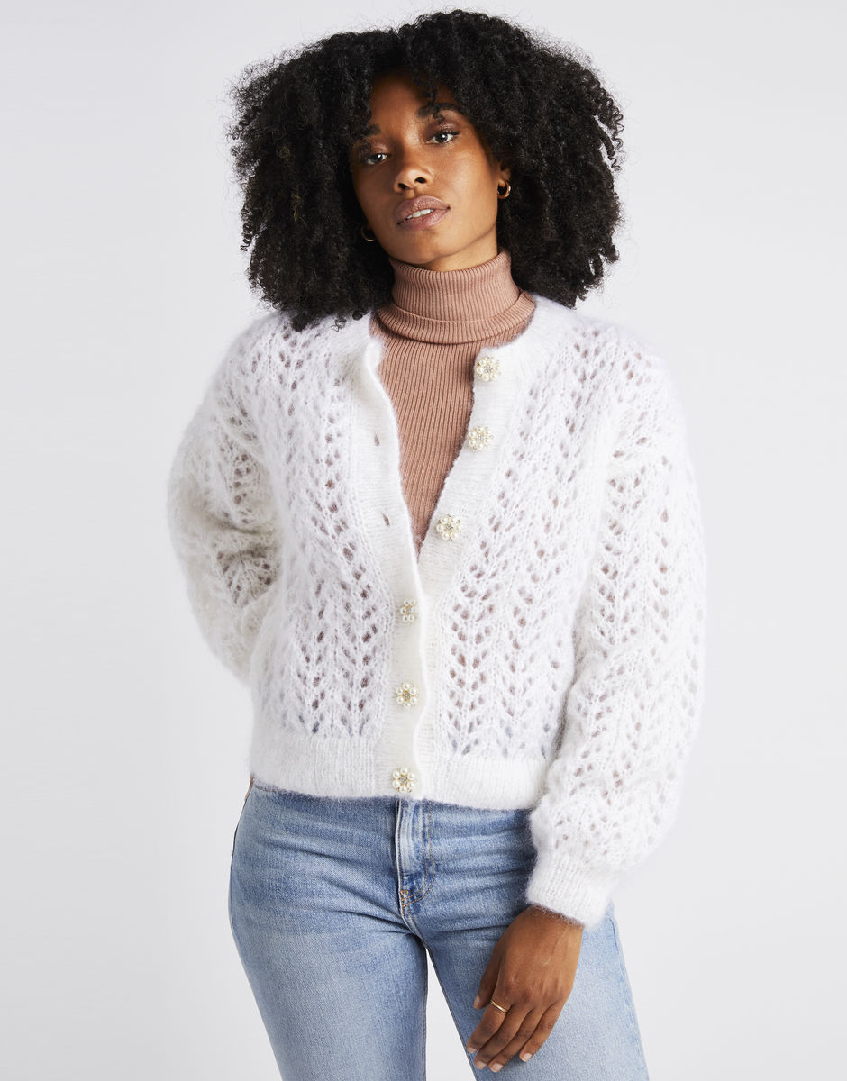 Cannes Cardigan Winter White