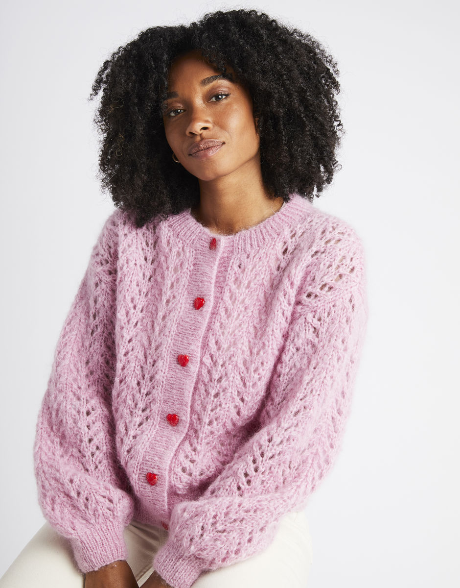 Cannes Cardigan Bubblegum Pink