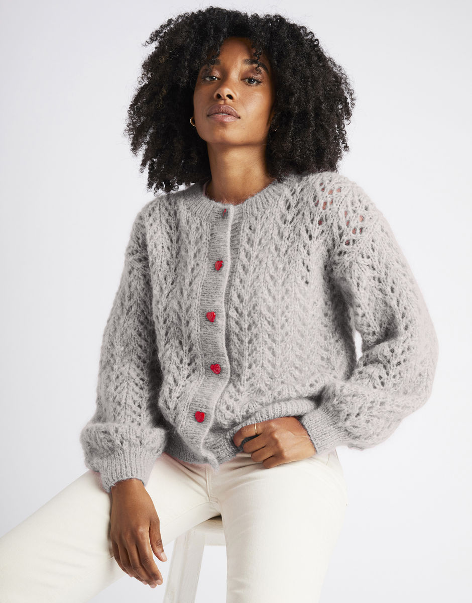 Cannes Cardigan Dusty Grey