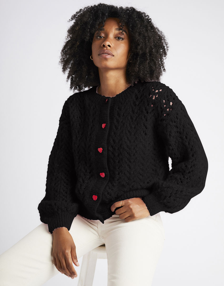 Cannes Cardigan Space Black