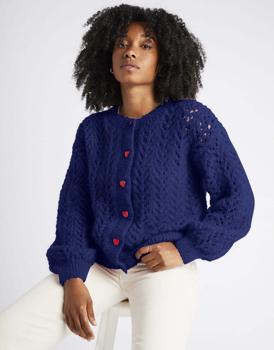 Cannes Cardigan Midnight Blue