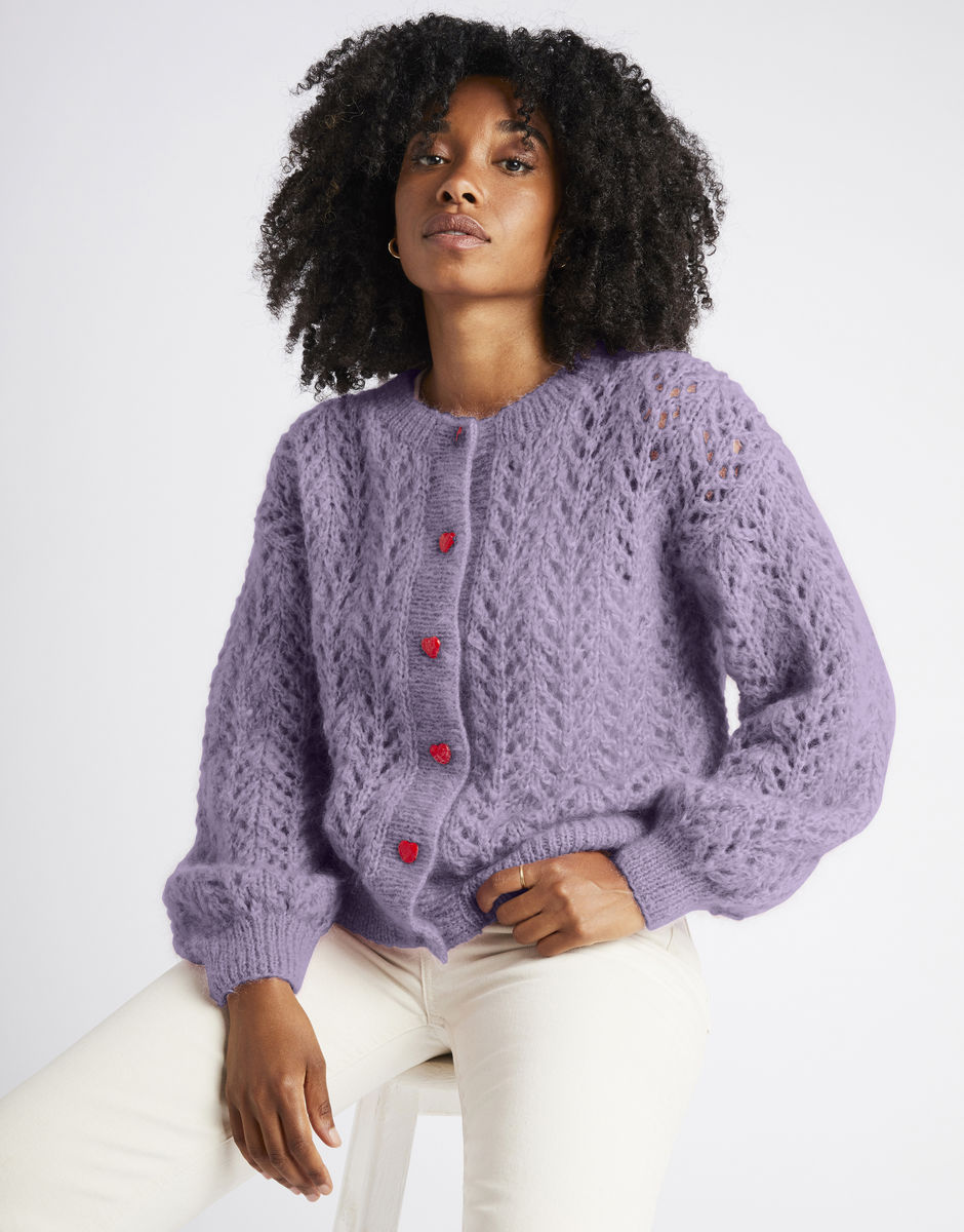 Cannes Cardigan Lovely Lilac