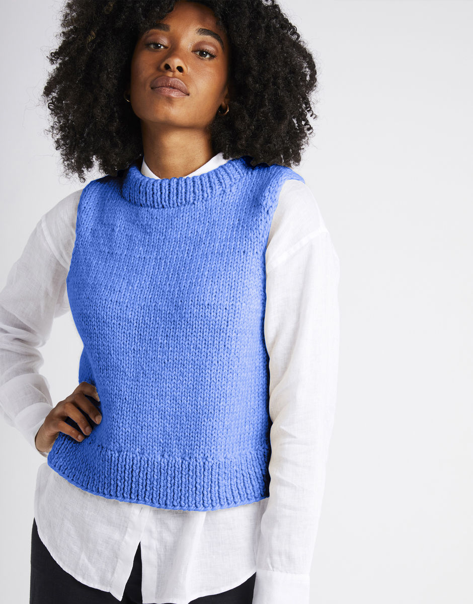 Monet Tank Cornflower Blue