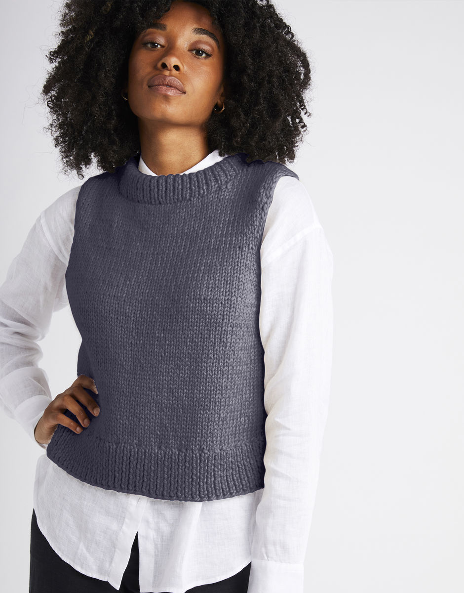 Monet Tank Tweed Grey