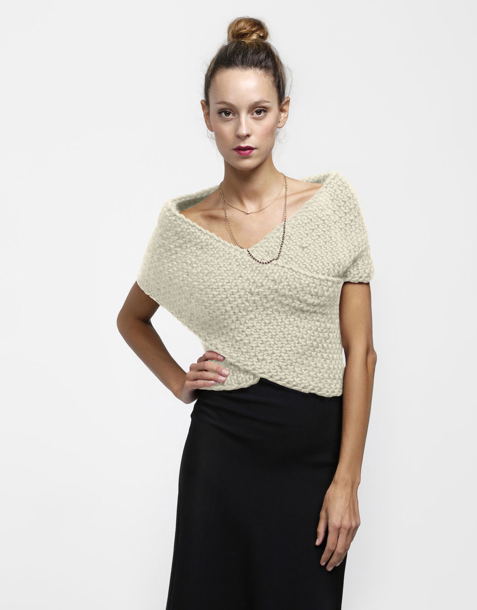 Cross My Heart Wrap Ivory White