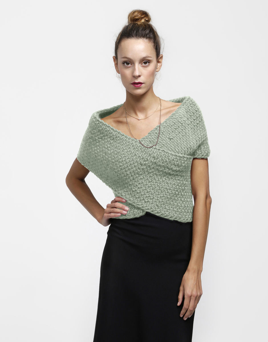 Cross My Heart Wrap Eucalyptus Green