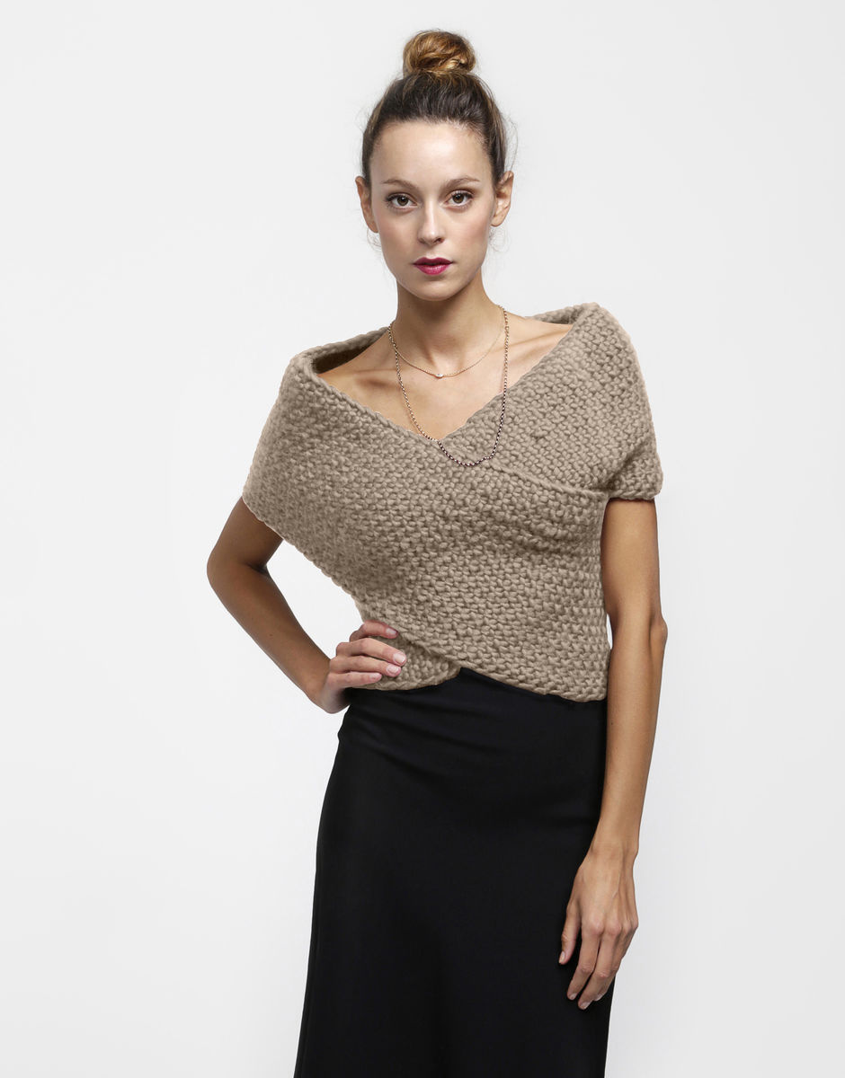 Cross My Heart Wrap Sand Trooper Beige