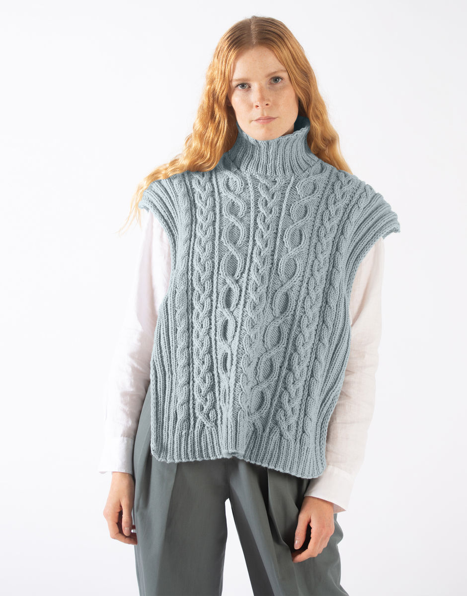 Gilet Carlota Duck Egg Blue