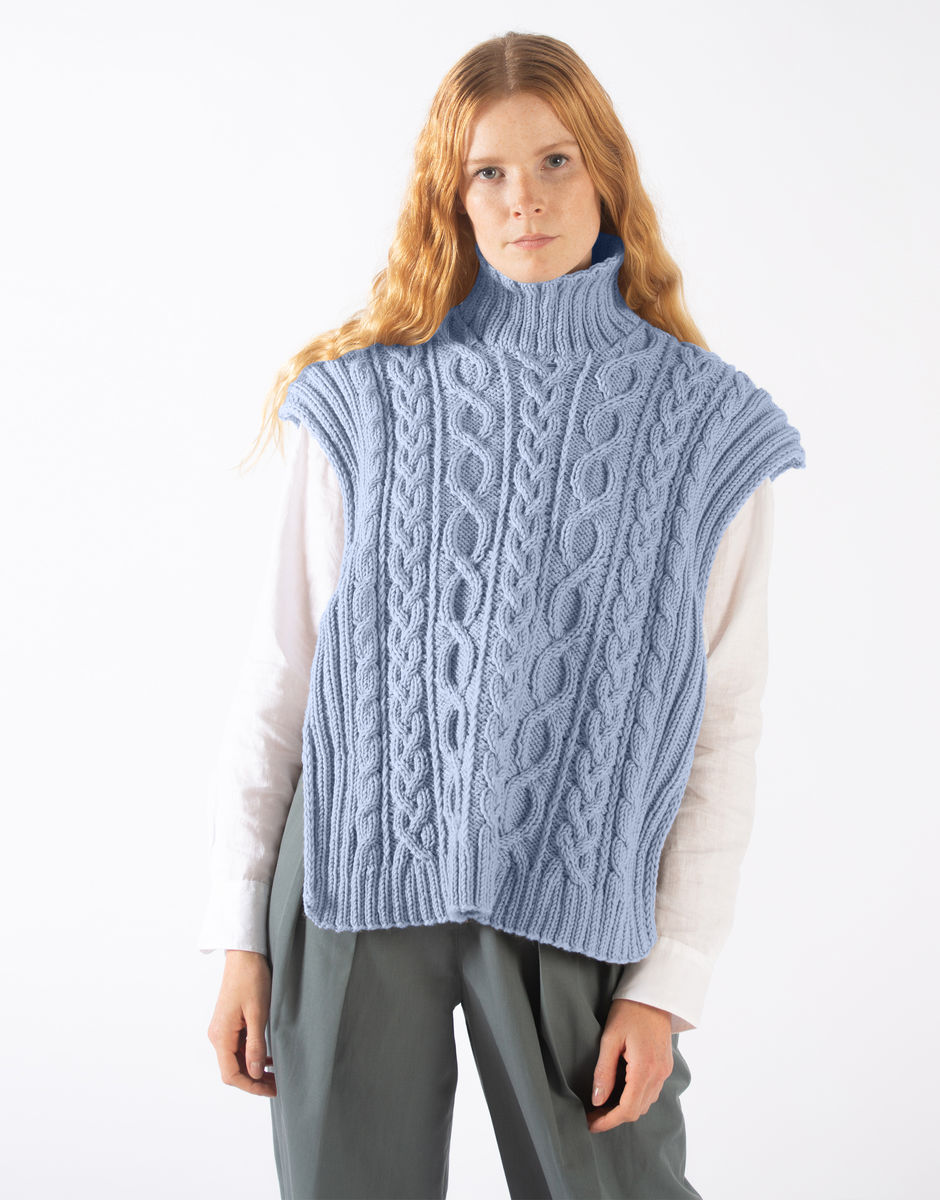 Gilet Carlota Powder Blue